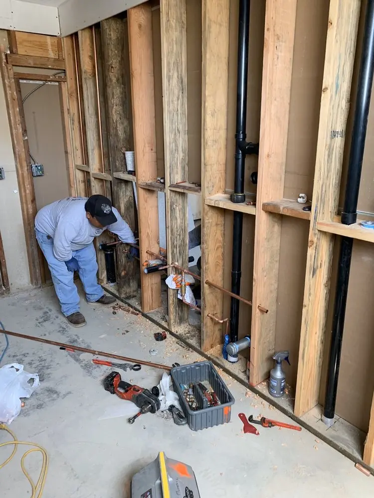 Commercial rough-in plumbing for Trenchless Sewer Repair in Anderson